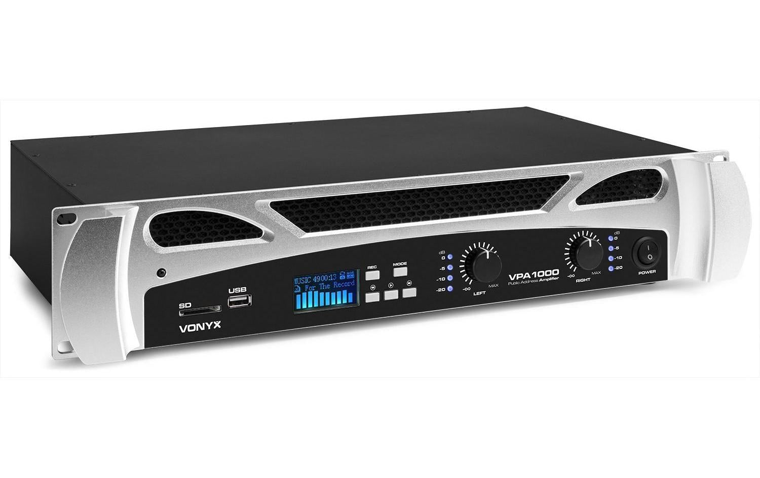 Vonyx VPA1000 Endstufe 2x 500W MP3, BT, USB