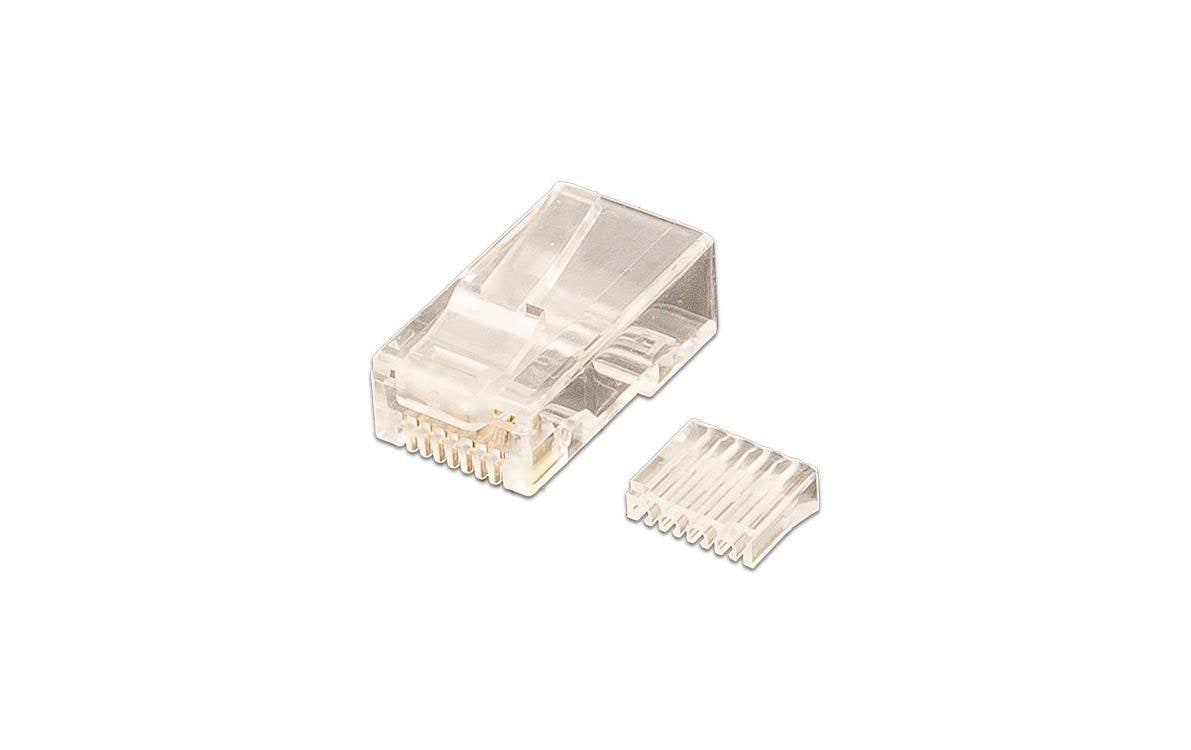 Wirewin RJ-45 Modularstecker, 100er Pack ungeschirmt, mit Einführungshilfe