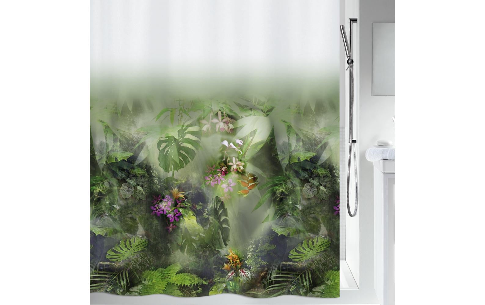 spirella JUNGLE Duschvorhang Polyester, 180 x 200 cm, waschbar