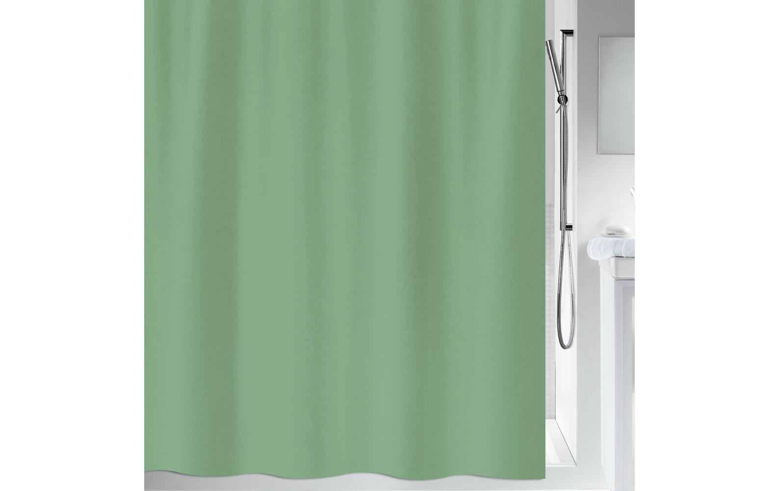 spirella PRIMO Duschvorhang, grün Polyester, 180 x 200 cm, waschbar