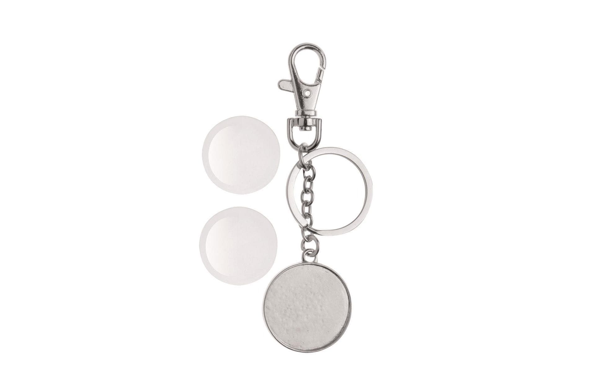 Glorex Schlüssenanhänger Cabochon 32 mm, doppelseitig
