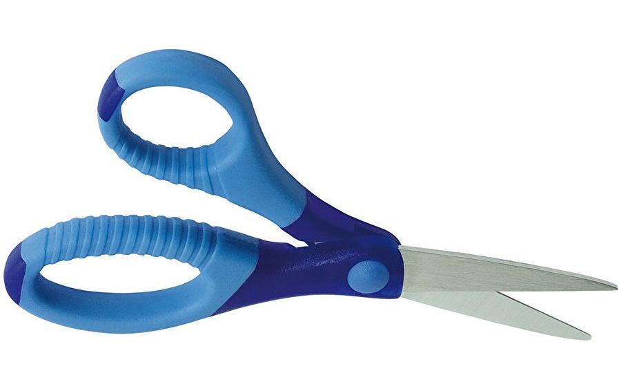 Wedo Kinderschere Gripy Spitz, 13 cm aus rostfreiem Edelstahl