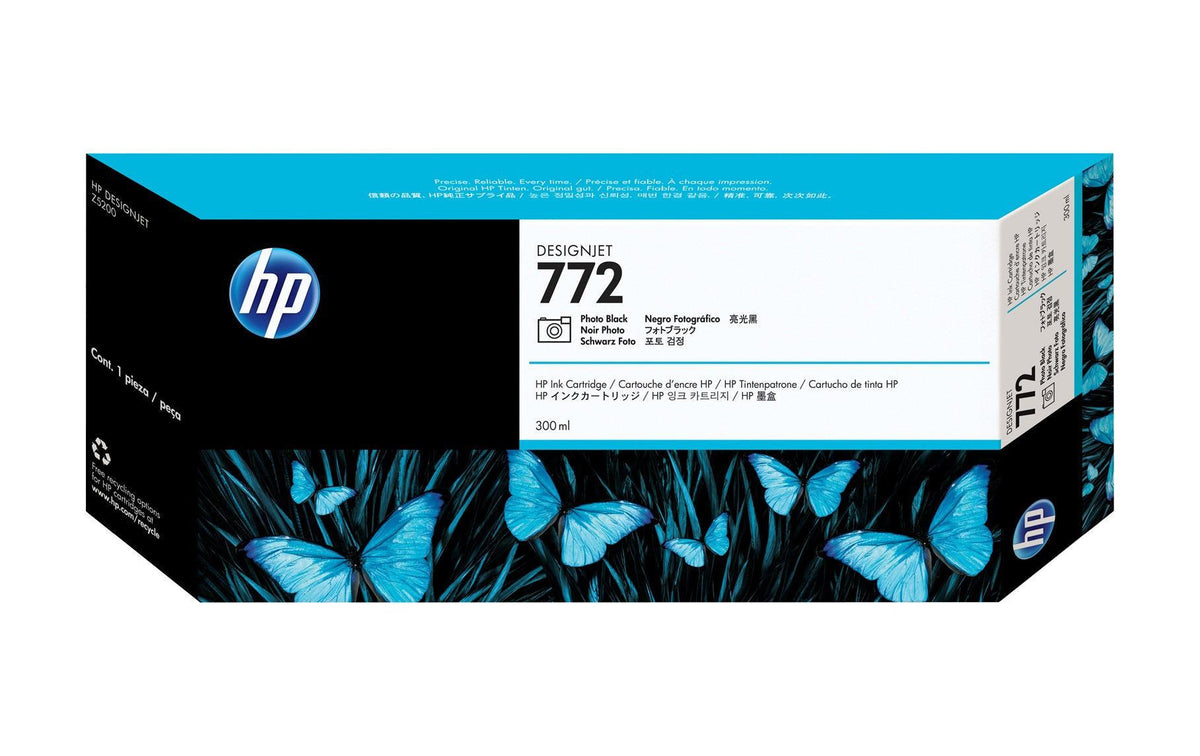 HP Tinte Nr. 772 Photo Black (CN633A) Tintenvolumen 300 ml