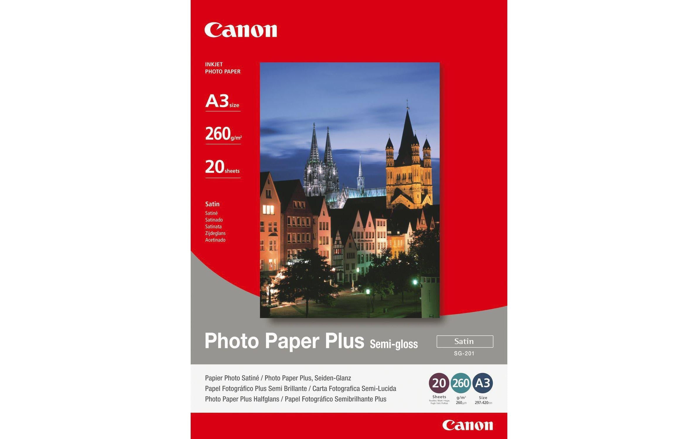 Canon  Photo Paper SG-201 A3 semi-gloss, 260g, 20 Blatt