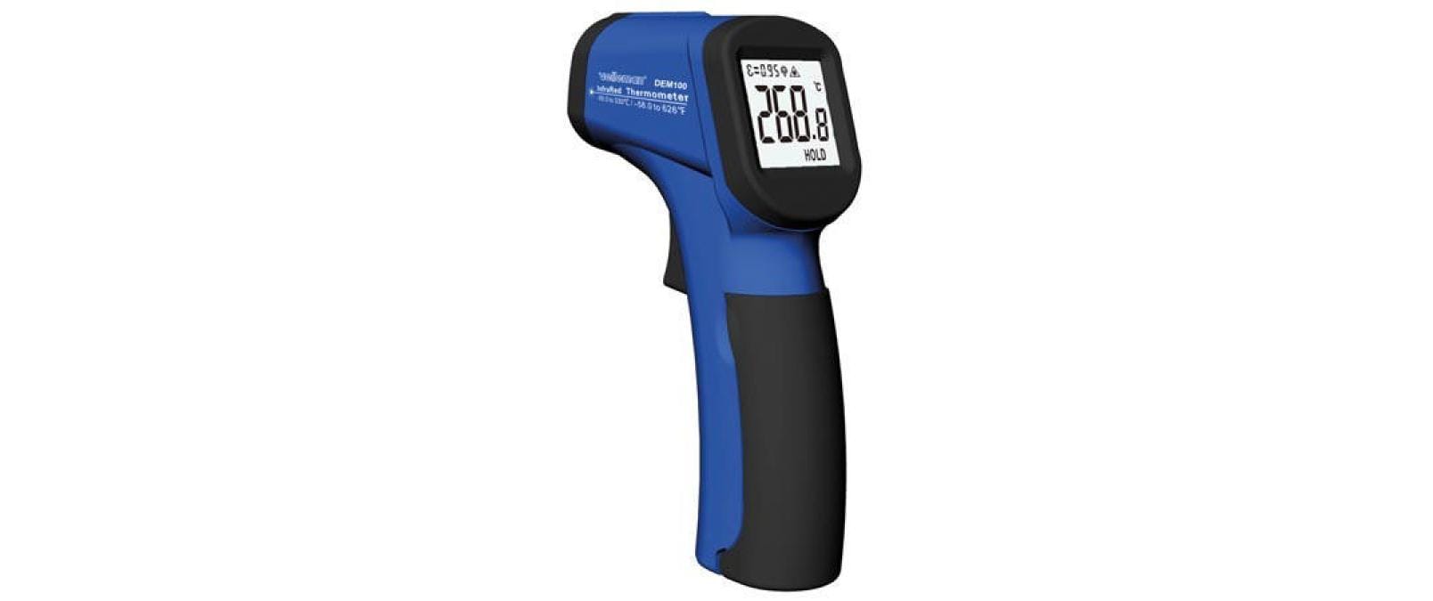 Velleman DEM100 Infrarot-Thermometer -50 bis +330°C, Data-Hold