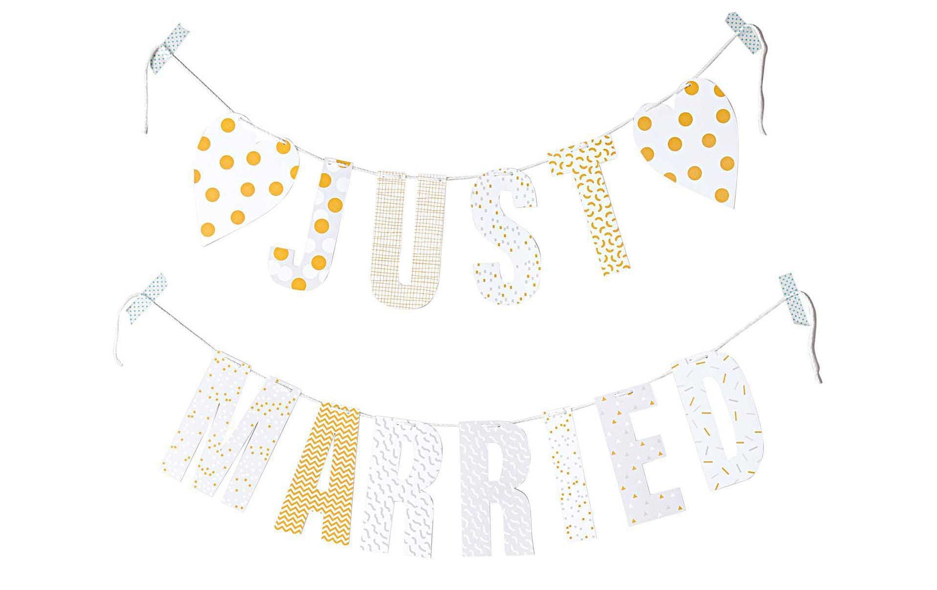 Rico Design Girlande Just Married 3 m