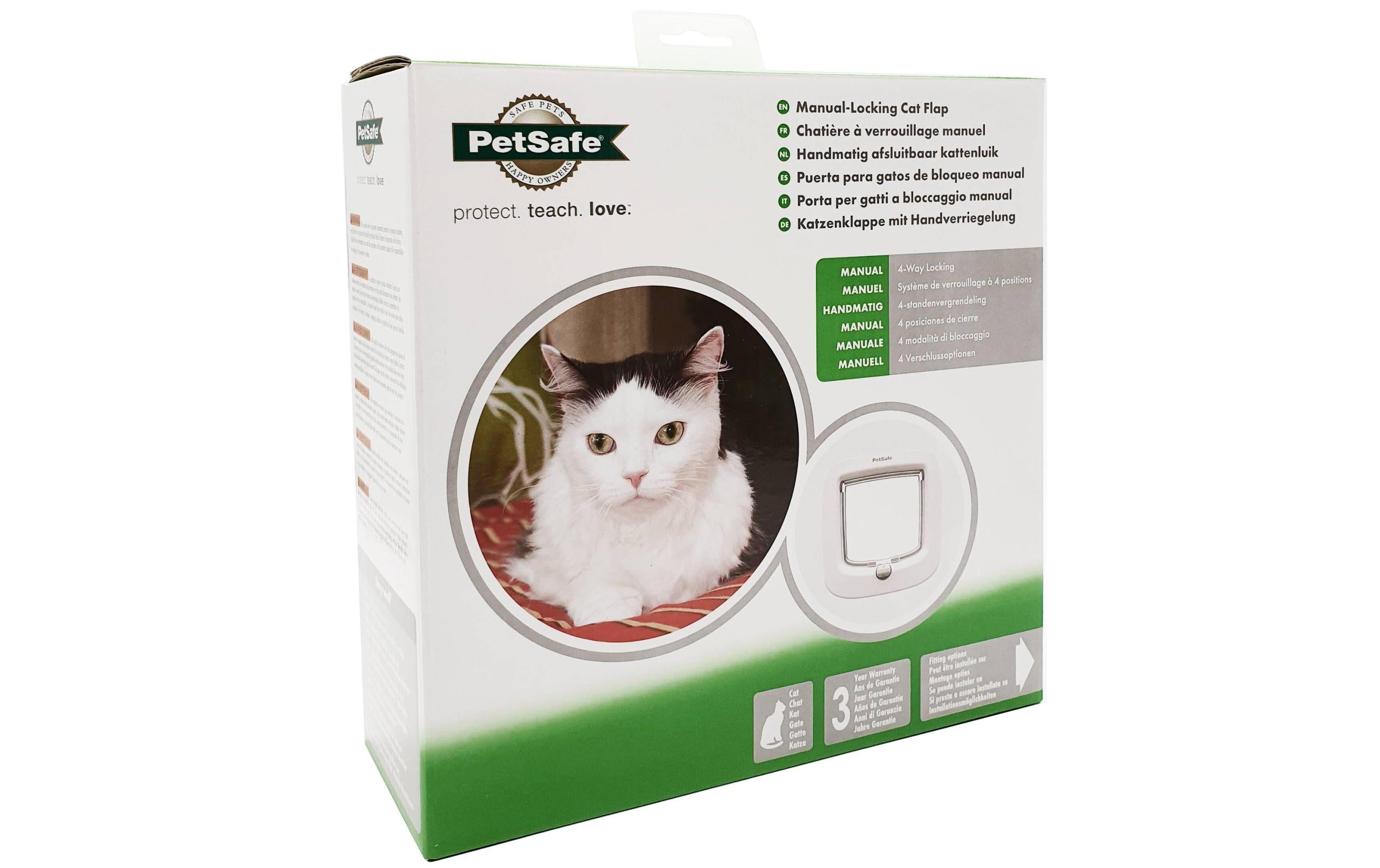 Petsafe 4-Wege Freilauftür 21.9 x 21.9 cm, weiss