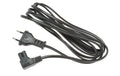 Euro Netzkabel 230V 2m, 2 polig, gewinkelt, Steckertyp 26, Kabelende C7