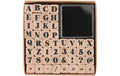 Rico Design Stempel Buchstaben ABC und Zahlen, 1 x 1 cm pro Stempel