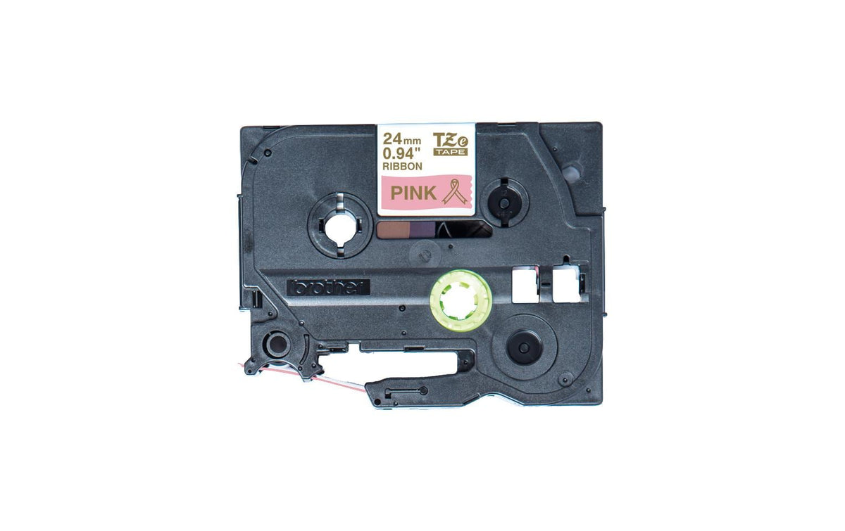 Brother P-touch Schriftband TZE-RE54 Stoffband, gold auf pink, 24mm, 4m