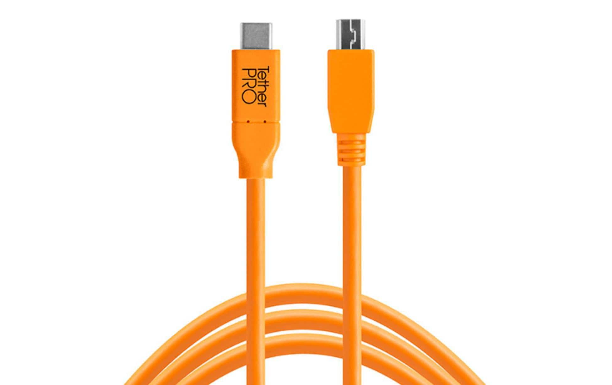 Tether Tools TetherPro USB-C / 2.0 Micro-B 5-Pin 4.6m/15orange