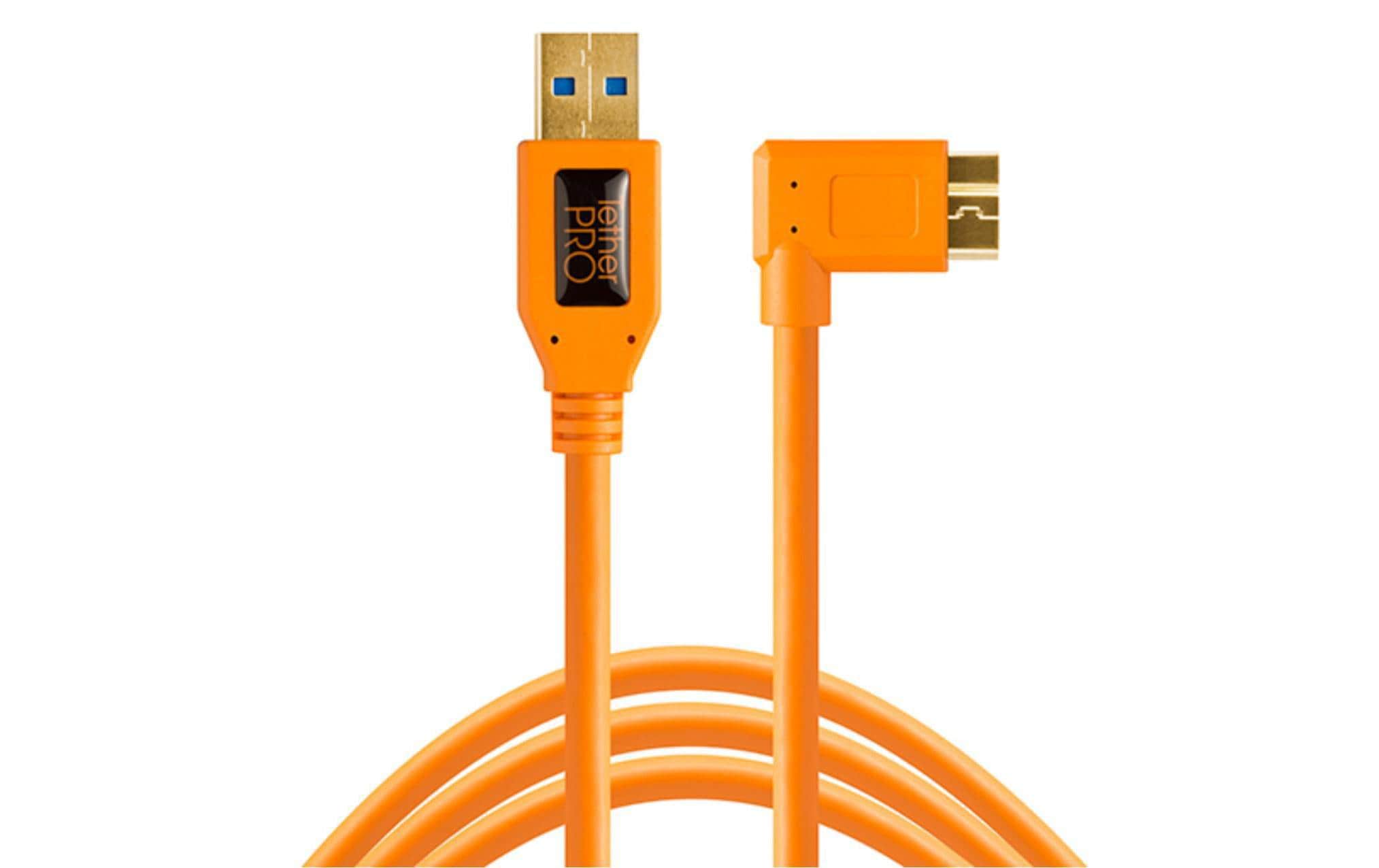 Tether Tools TetherPro USB 3.0 A / Micro B 4.6m/15 or. rechts