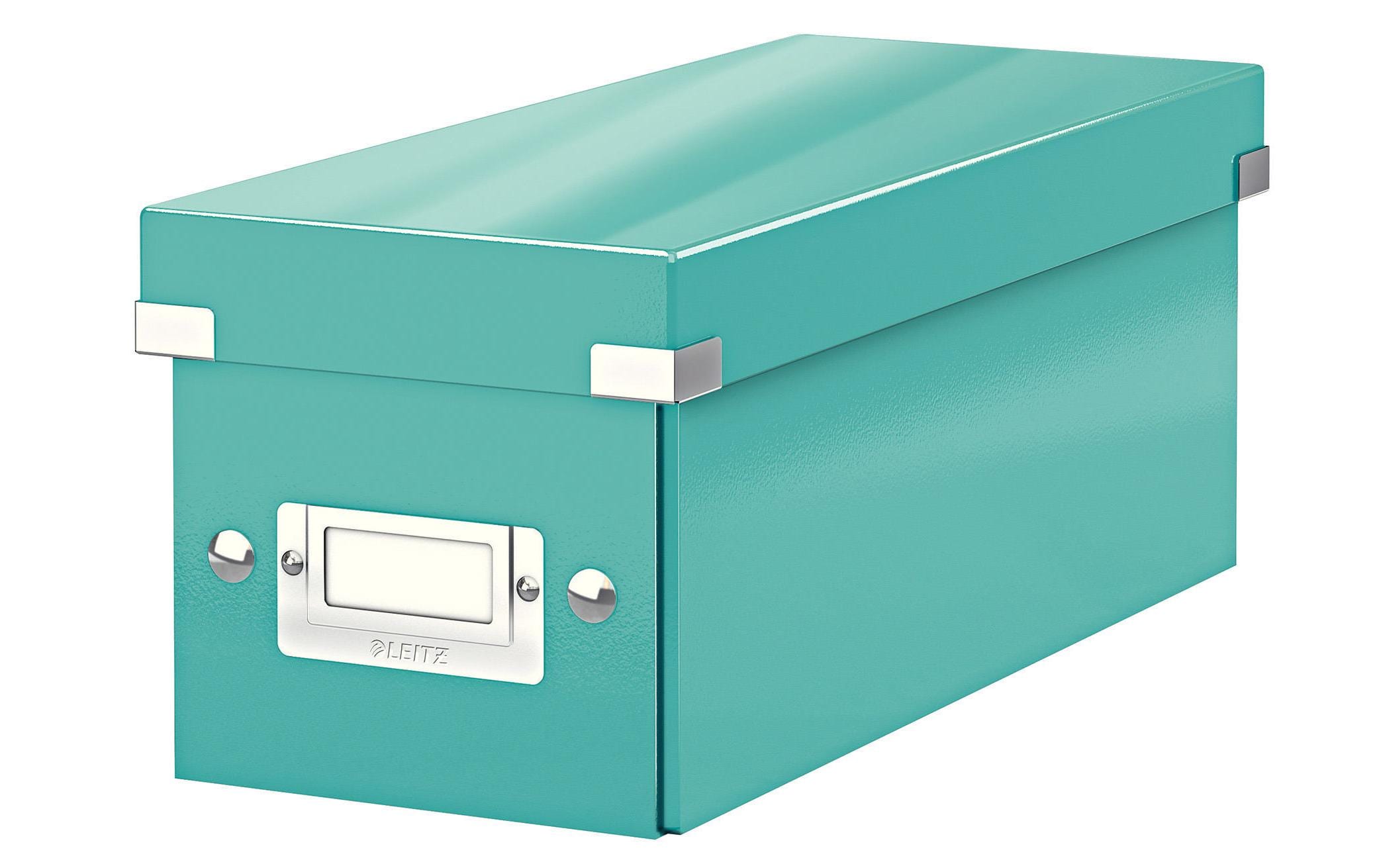 Leitz Aufbewahrungsbox CD eisblau für 30 CD-Hüllen, zusammenfaltbar