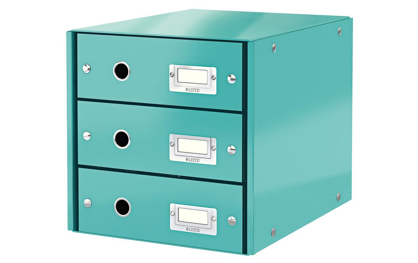 Leitz Schubladenbox mit 3 Schubladen eisblau