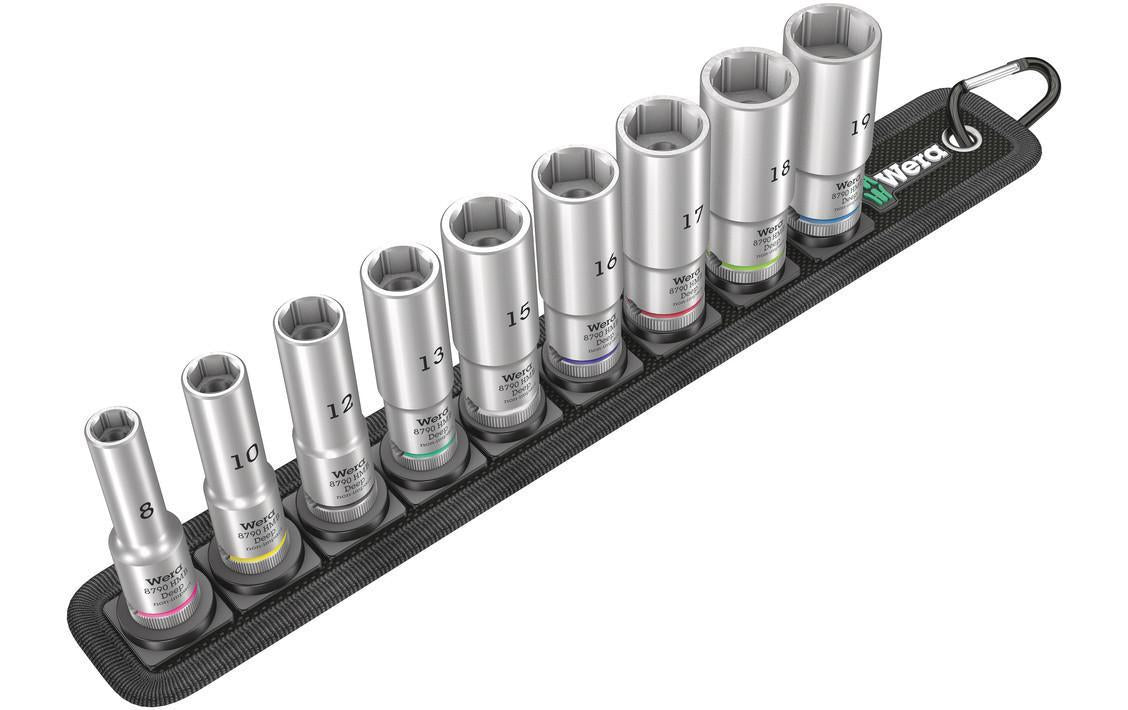 Wera Steckschlüsseleinsatz Belt B Deep 1 Set 9-teilig