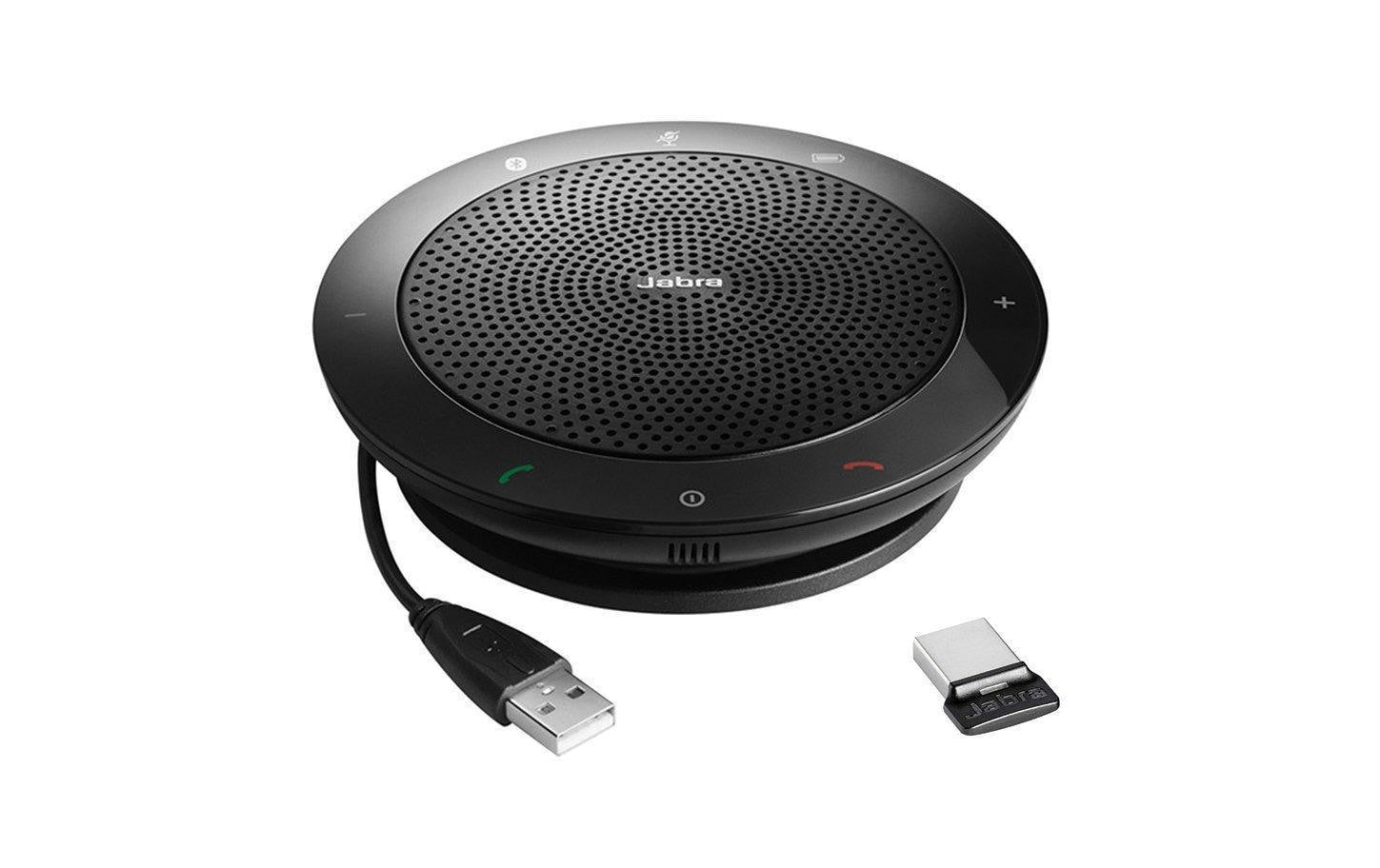 Jabra Speak 510 + Microsoft mit Bluetooth, Akku, und USB-Adapter