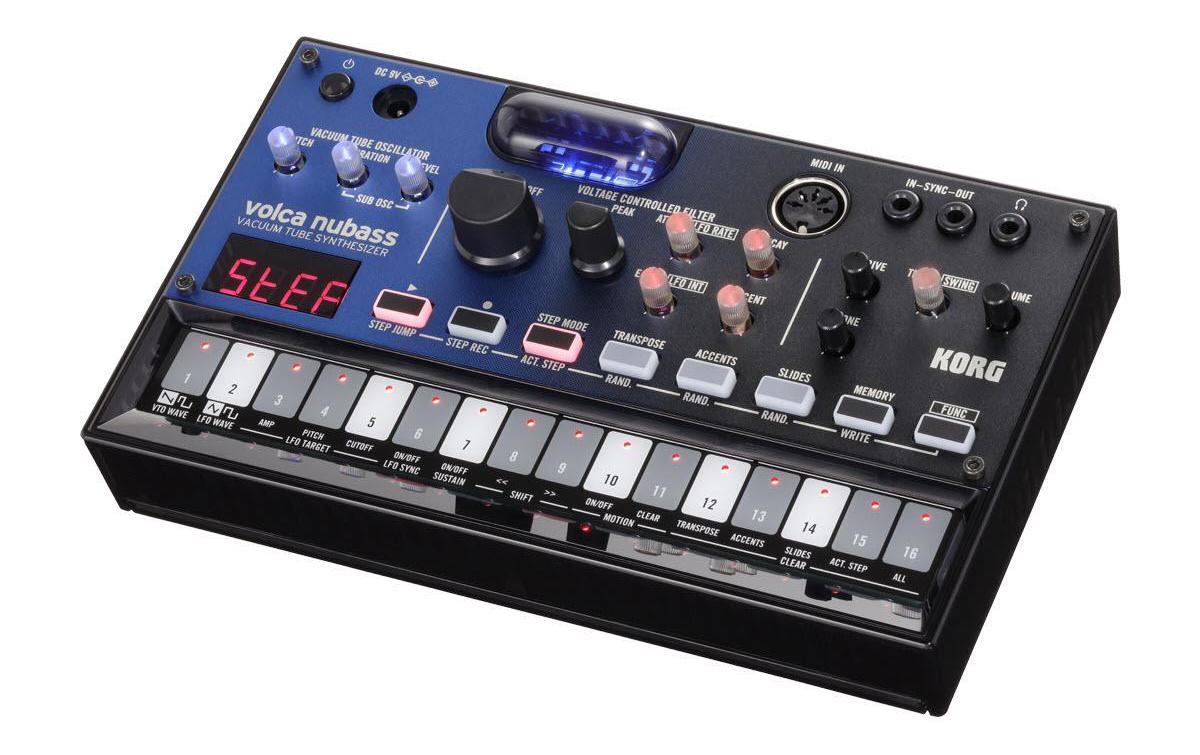 Korg volca nubass analog Vacuum Tube Synthesizer, Sequenzer