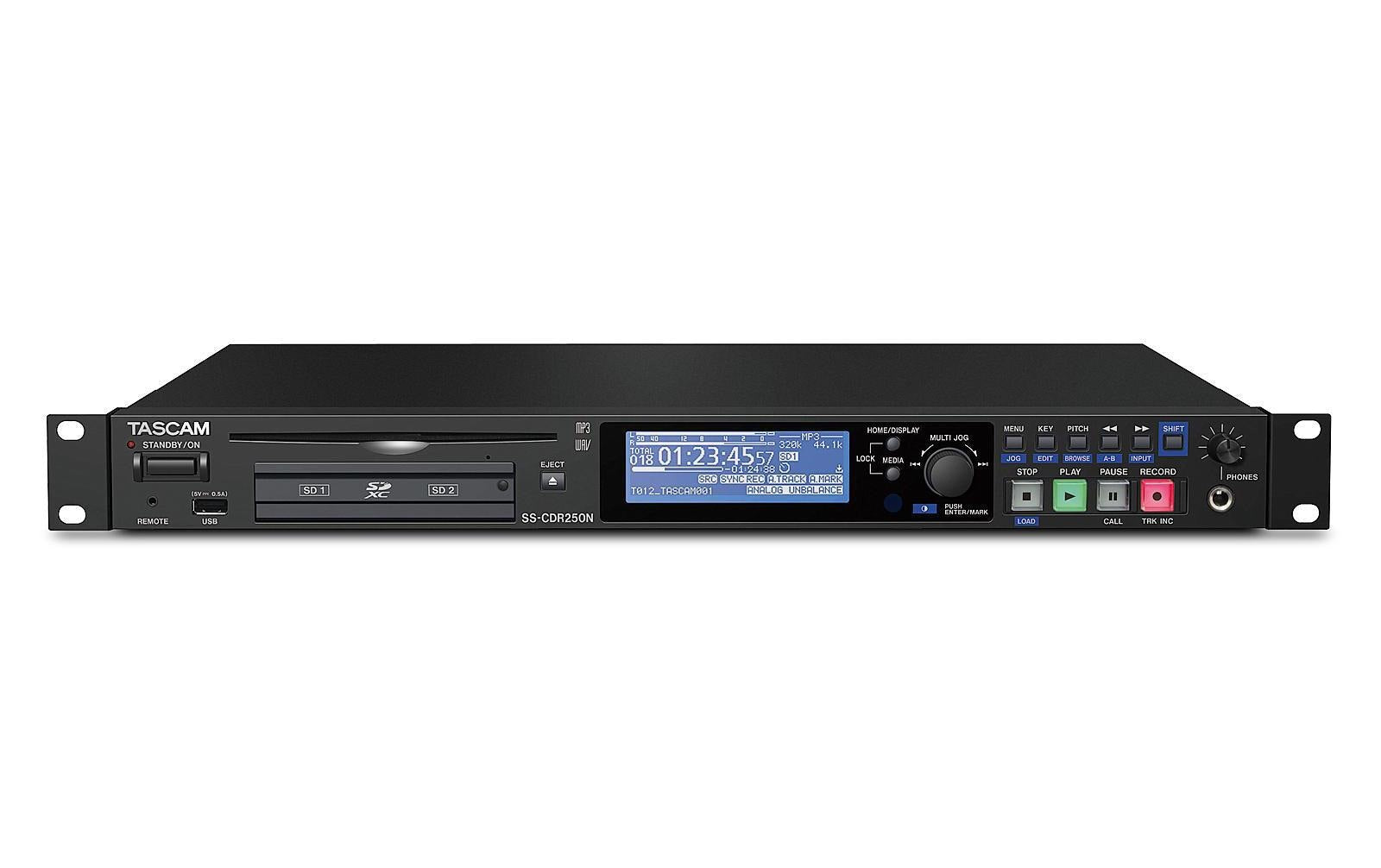 Tascam SS-CDR250N Solid State und CD-RW Audio Recorder