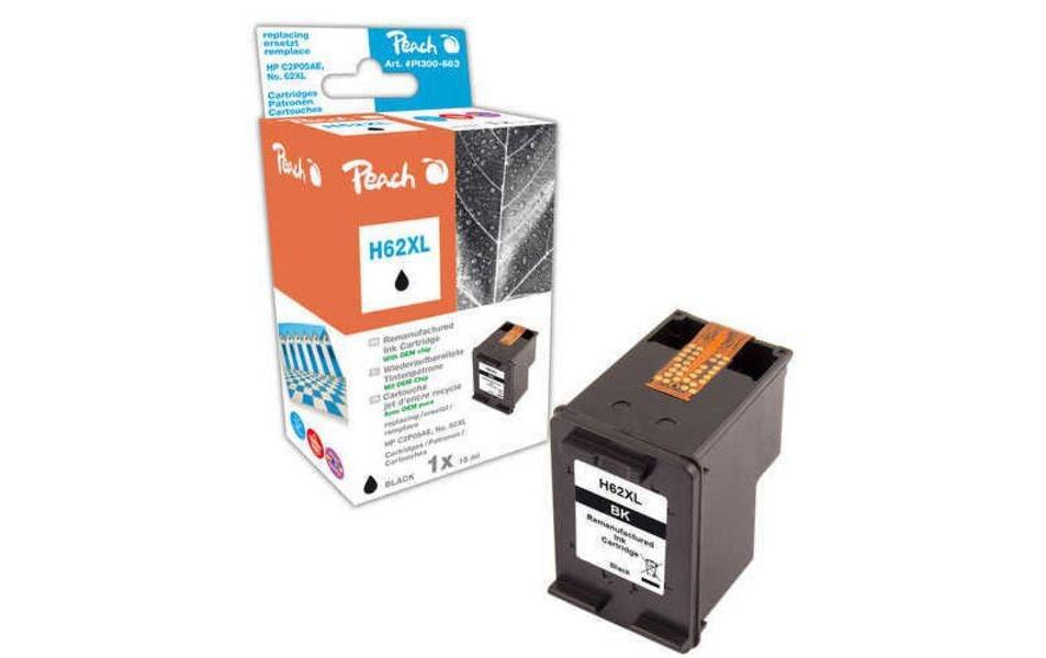 Peach Tinte HP C2P05E 62XL black 18ml 690 Seiten