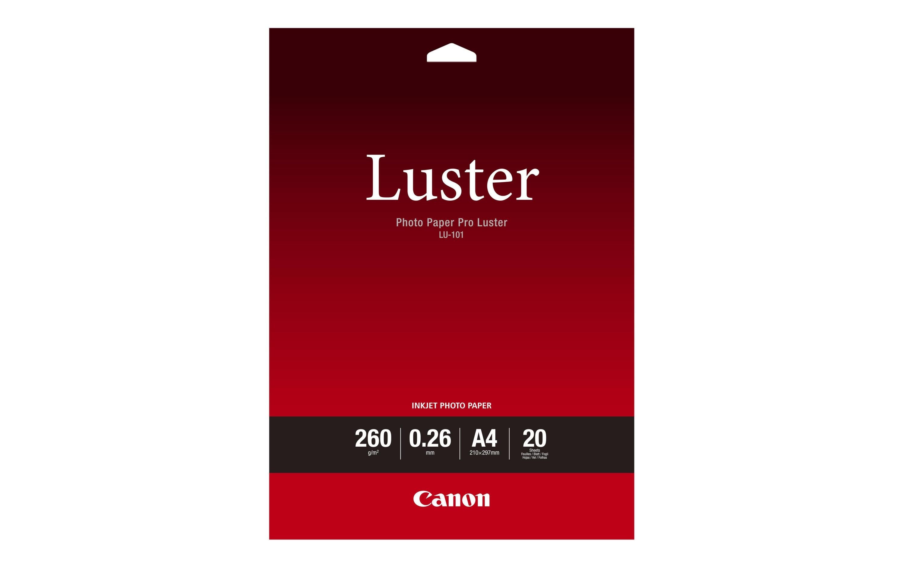 CANON Photo Paper Pro Luster LU-101 A4 260g, 20 Blatt