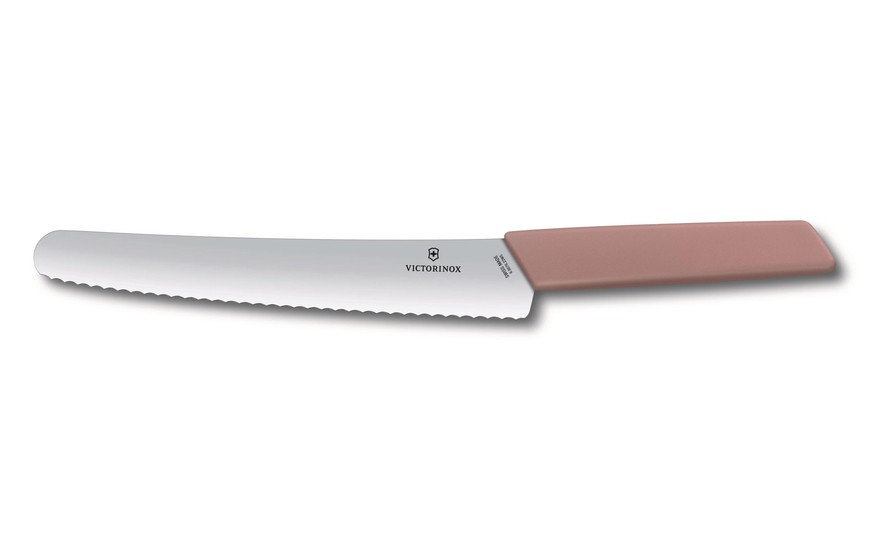 Victorinox Brot- und Konditormesser 22 cm, apricot-rosa