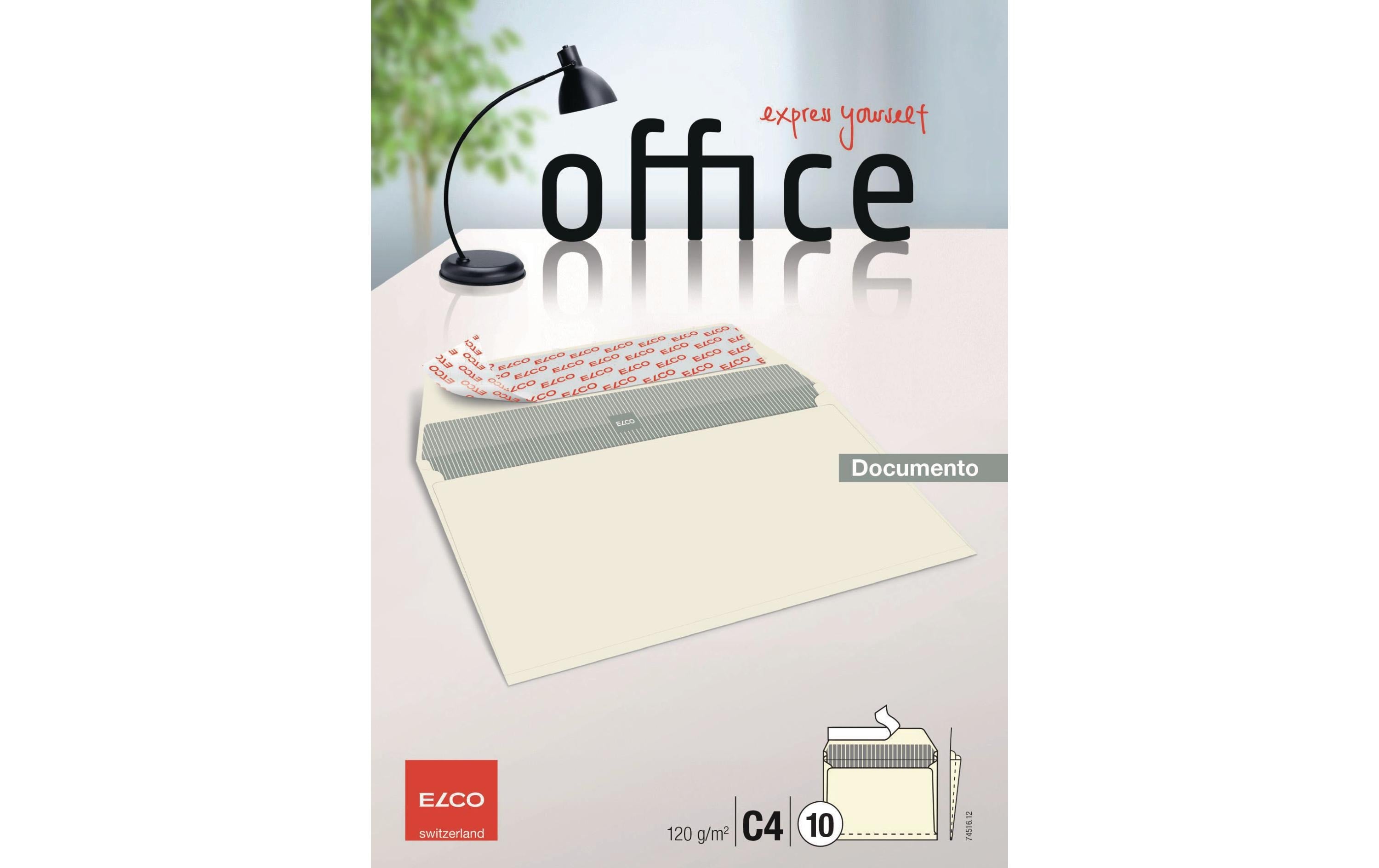 Elco Office Couvert C4 DNS beige Inhalt à 10 Couvert, Seitenfalte