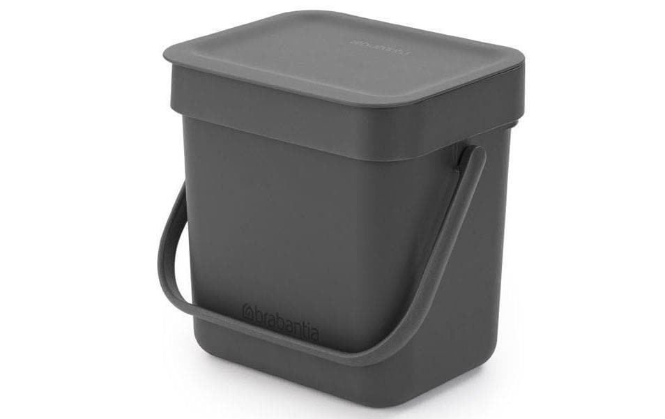 Brabantia Sort & Go Abfallbehälter Inhalt 3 Liter, grau