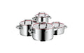 WMF Kochgeschirr-Set 4-teilig Function 4 1 Bratentopf, 3 Fleischtöpfe