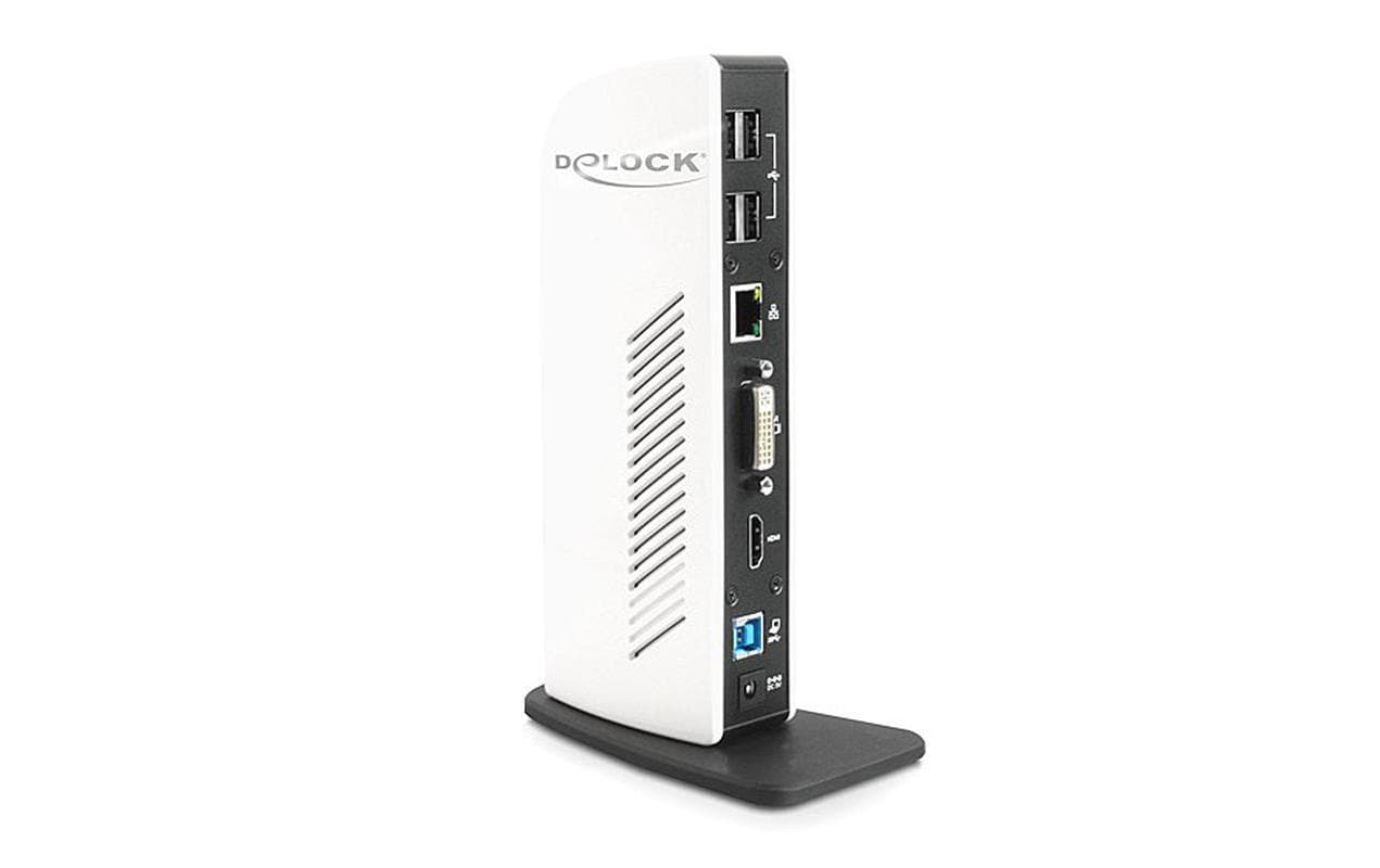 Delock Port Replicator USB3.0 6xUSB, 1xGiga LAN, 1xDVI(24+5). 1xHDMI,