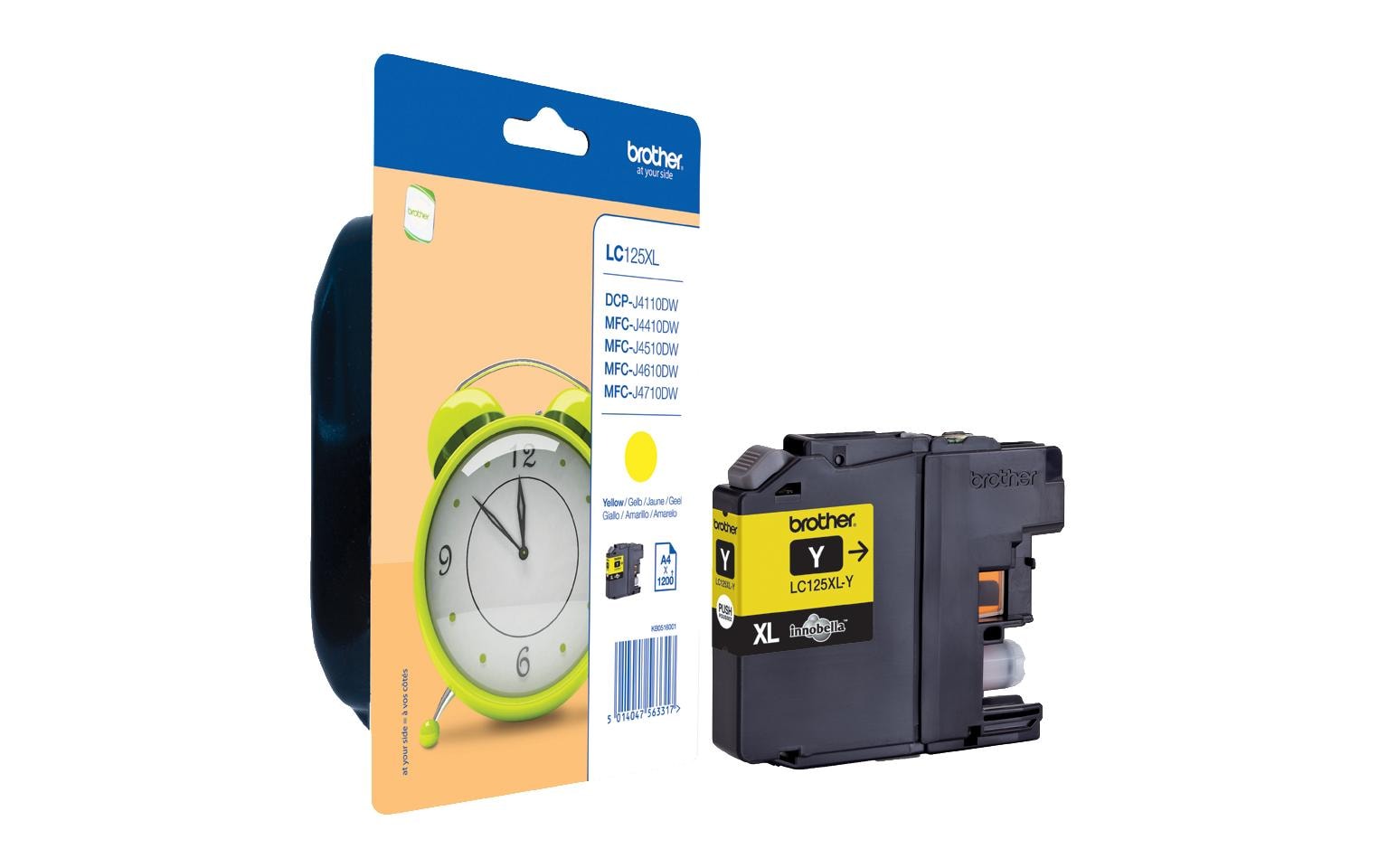 Tinte Brother LC-125XLY, yellow 1200 Seiten
