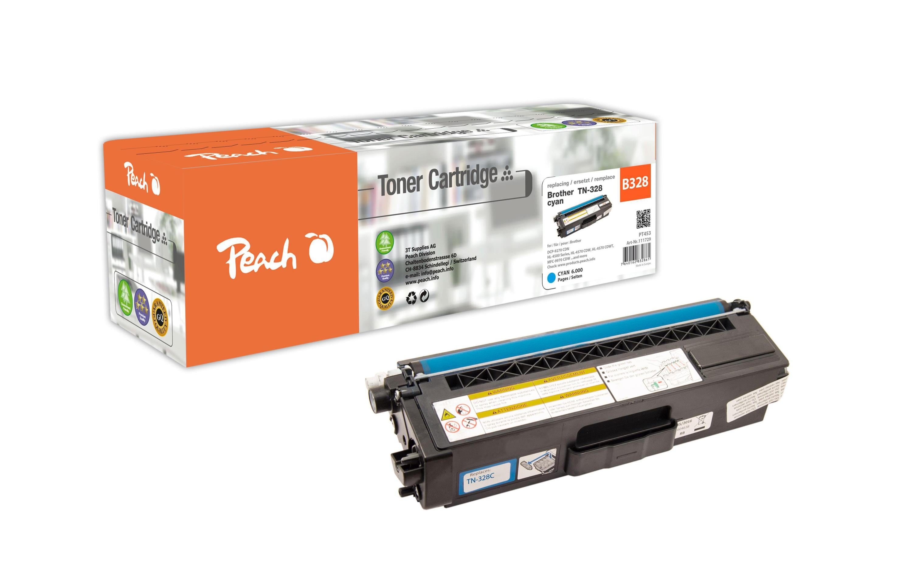 Peach Toner TN-328c cyan 6000 Seiten