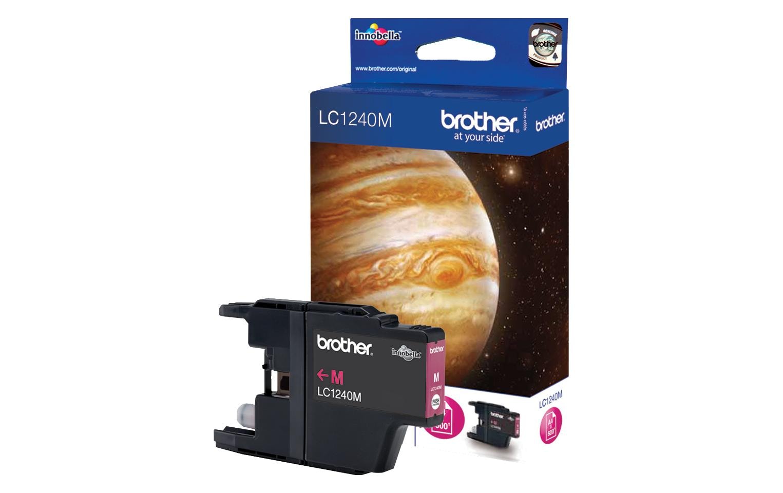 Tinte Brother LC-1240M, magenta 600 Seiten@5% Deckung