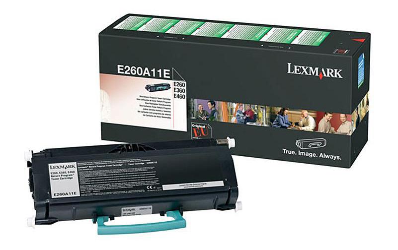 Rückgabe-Tonerkassette E260A11E, schwarz E260/360/460, 3500 Seiten