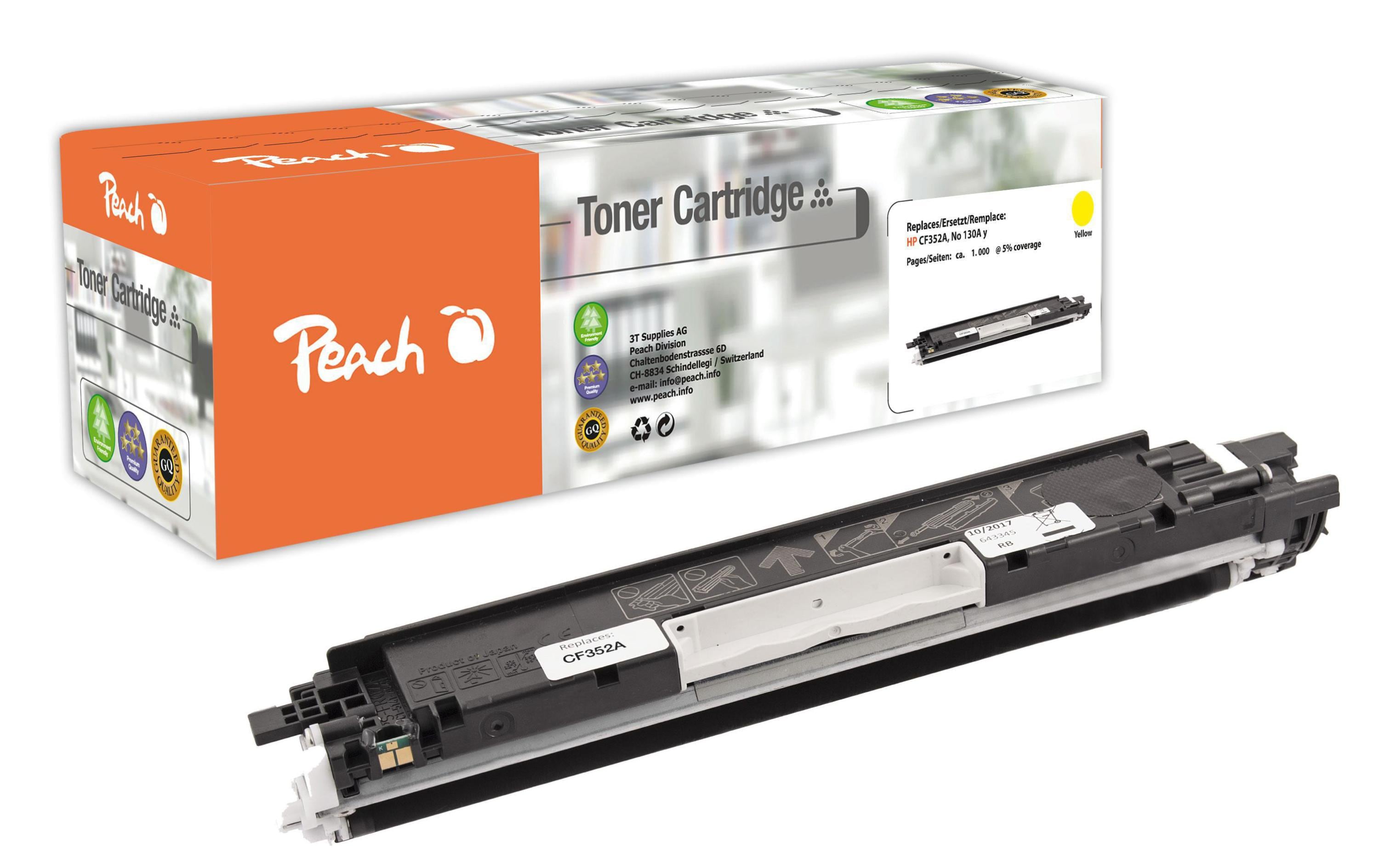 Peach Toner HP CF352A Nr. 130A yellow 1000 Seiten