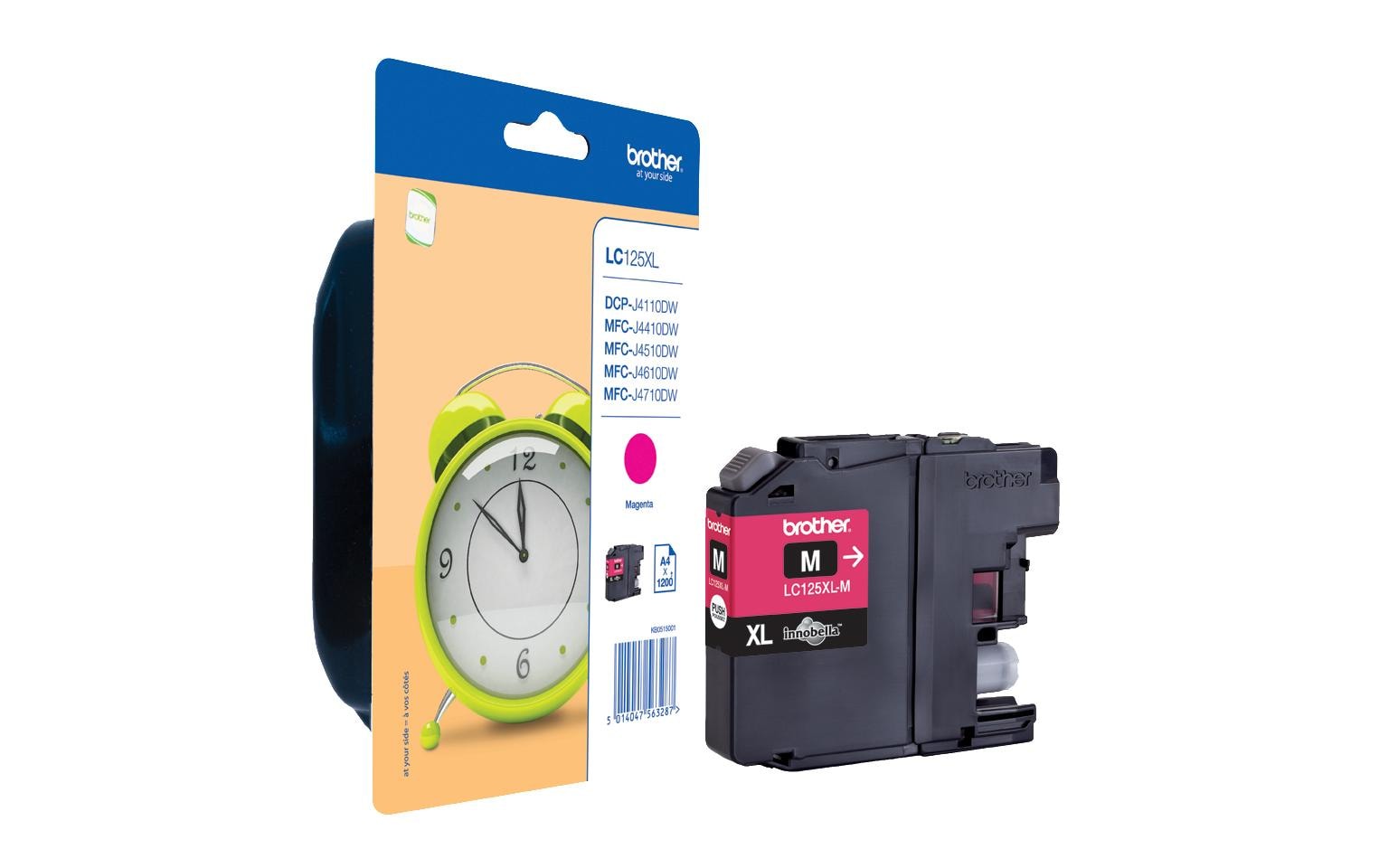 Tinte Brother LC-125XLM, magenta 1200 Seiten