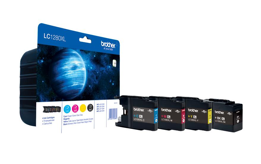 Brother Kombipack,4 Patronen,LC-1280XLVALBP LC1280XLM, LC1280XLBK, LC1280XLY, LC1280XLC