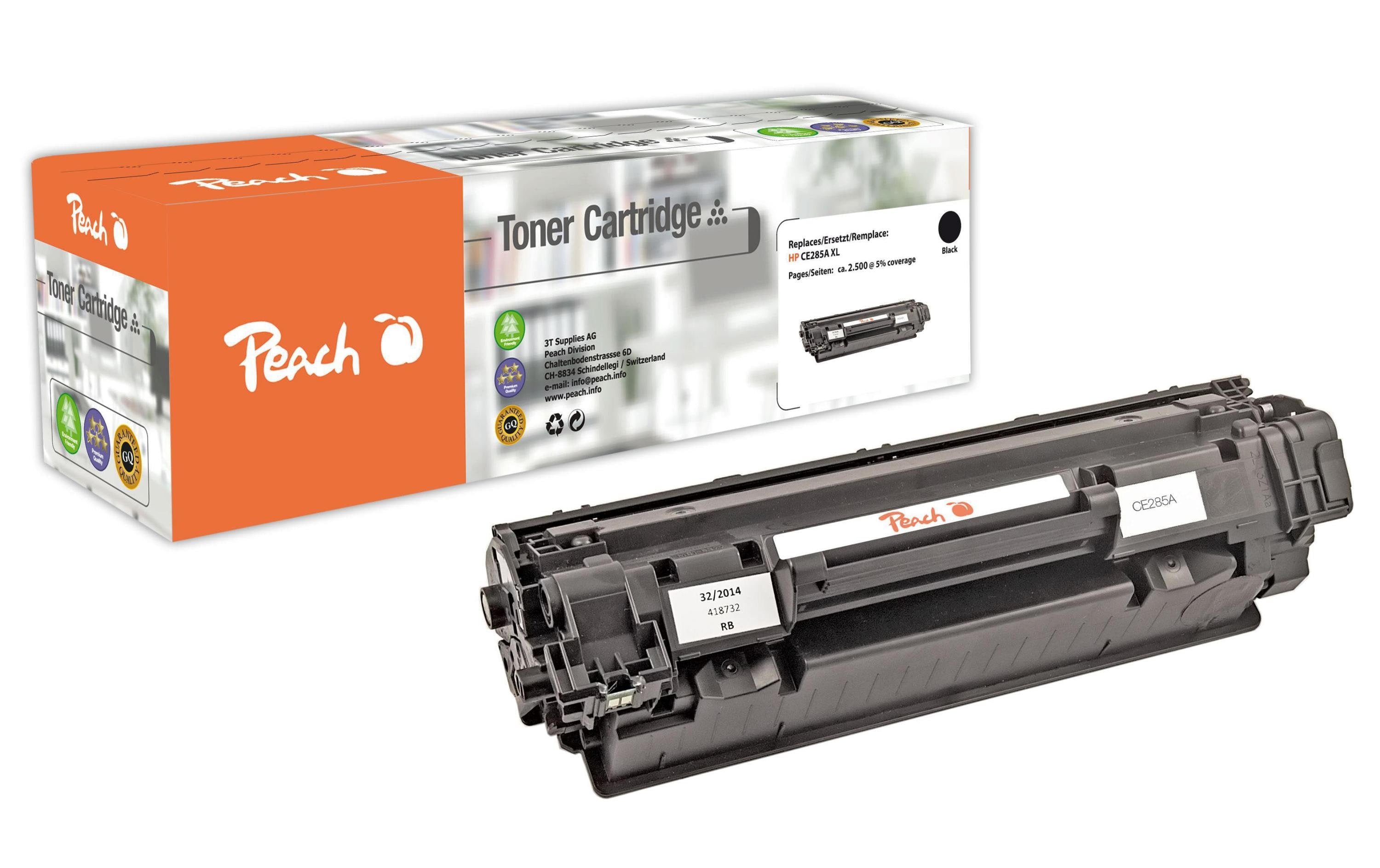 Peach Toner HP CE285A Nr. 85A XL 2x black 2500 Seiten
