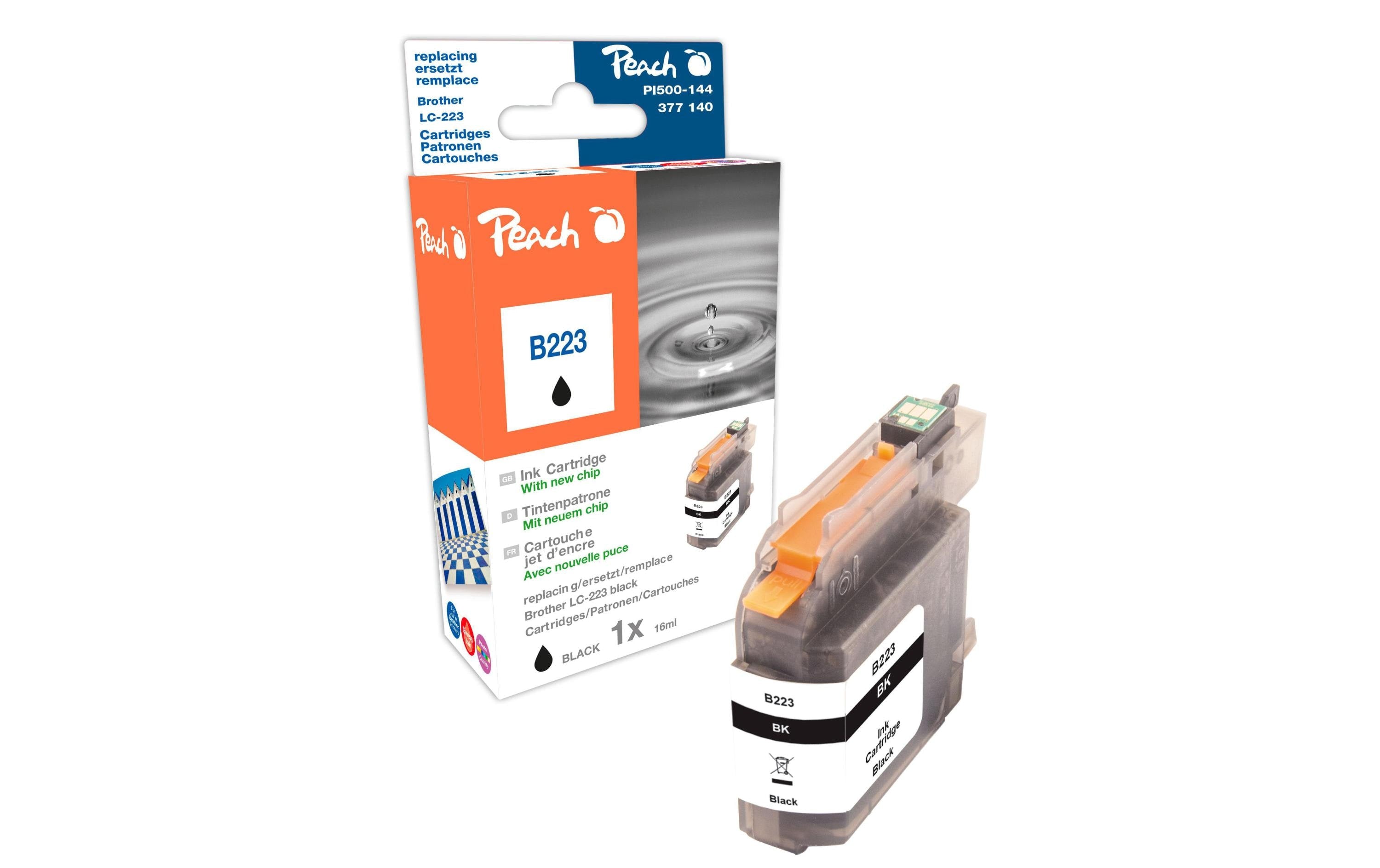 Peach Tinte Brother LC-223bk black 16ml 685 Seiten