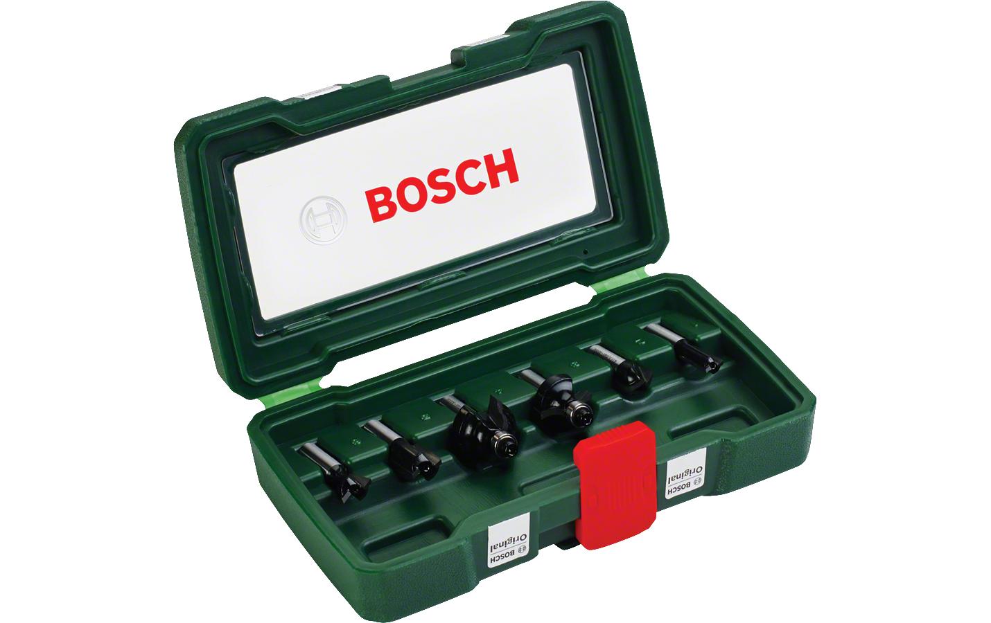 BOSCH HM-Fräser-Set 6-teilig (8 mm Schaft)