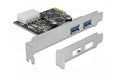Delock 89243 PCI Express Karte 2 x USB 3.0 Chipsatz: Renesas, inkl. LowProfile Bügel
