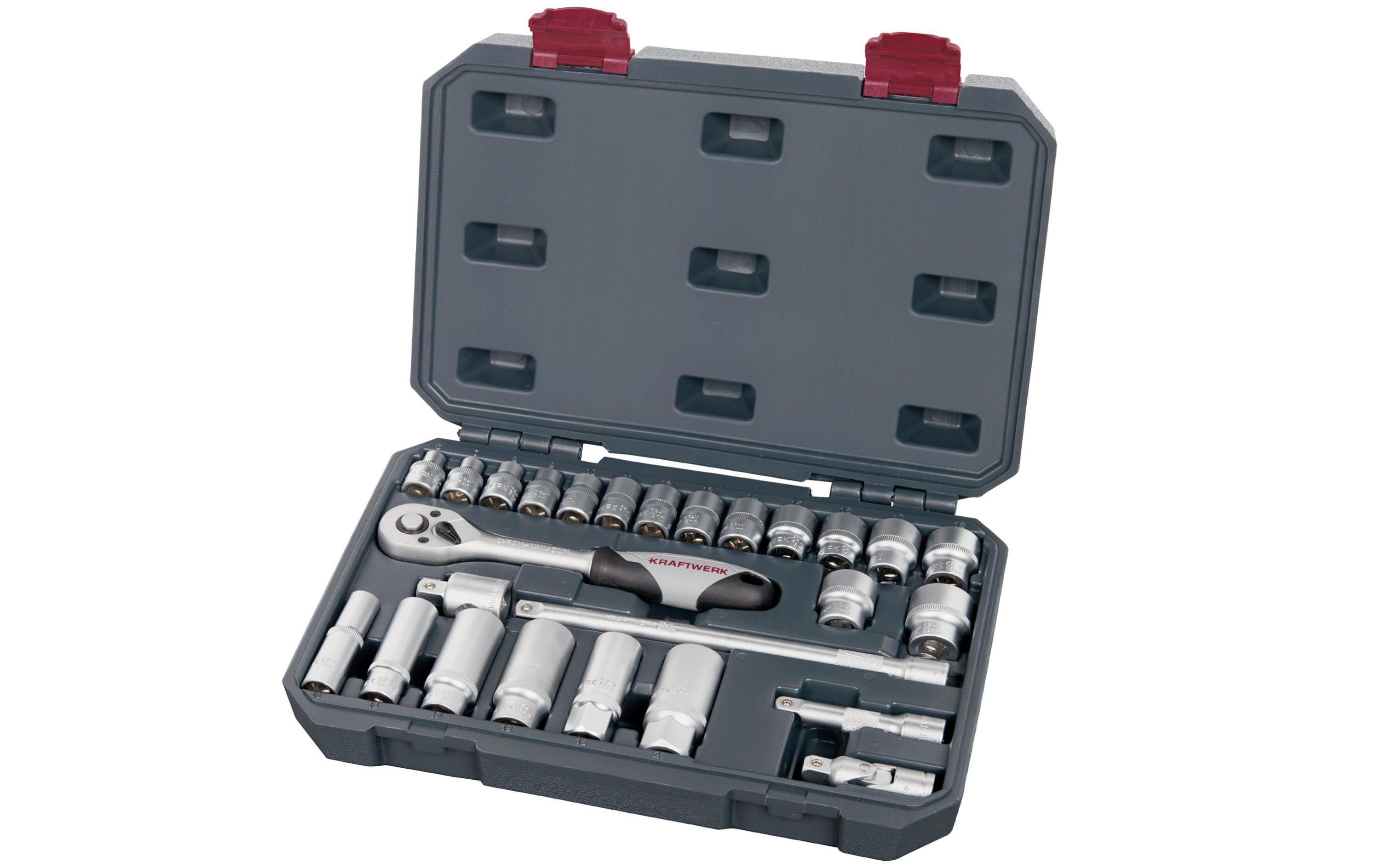 Kraftwerk Steckschlüsselkoffer 3/8" 26-teilig