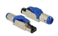 Delock Feldkonfektionierbarer RJ45 Stecker KAT8, geschirmt, toolless, Metall