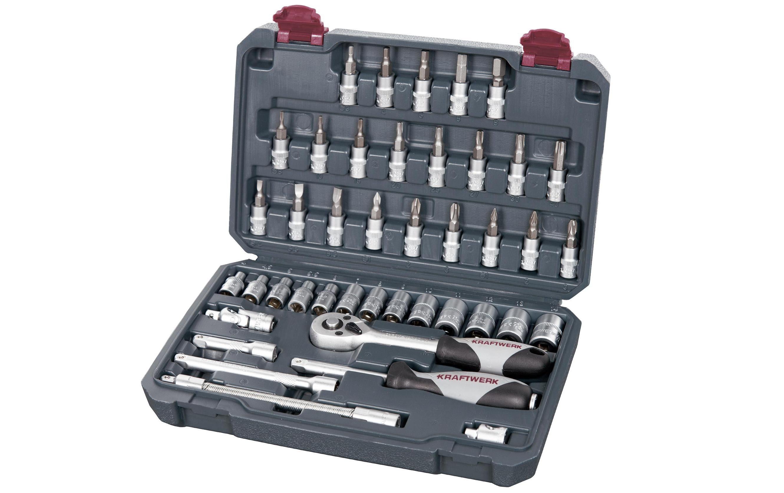 Kraftwerk Steckschlüsselsatz 1/4" 42-teilig