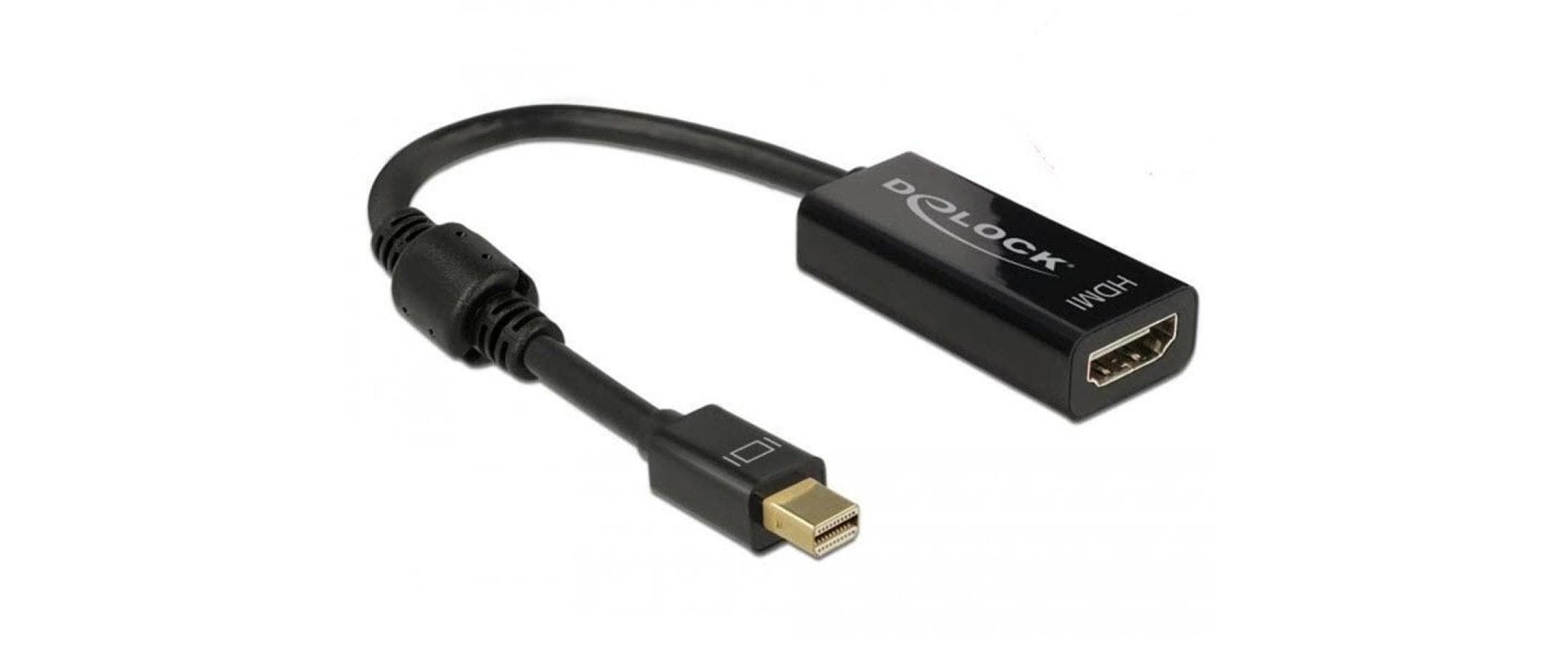 Monitoradapter Mini-Displayport zu HDMI 3840 x 2160 @ 30 Hz, schwarz, passiv