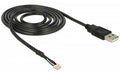 Delock Anschlusskabel USB 2.0 A Stecker 5 pin Kamera Stecker V5 1,5 m
