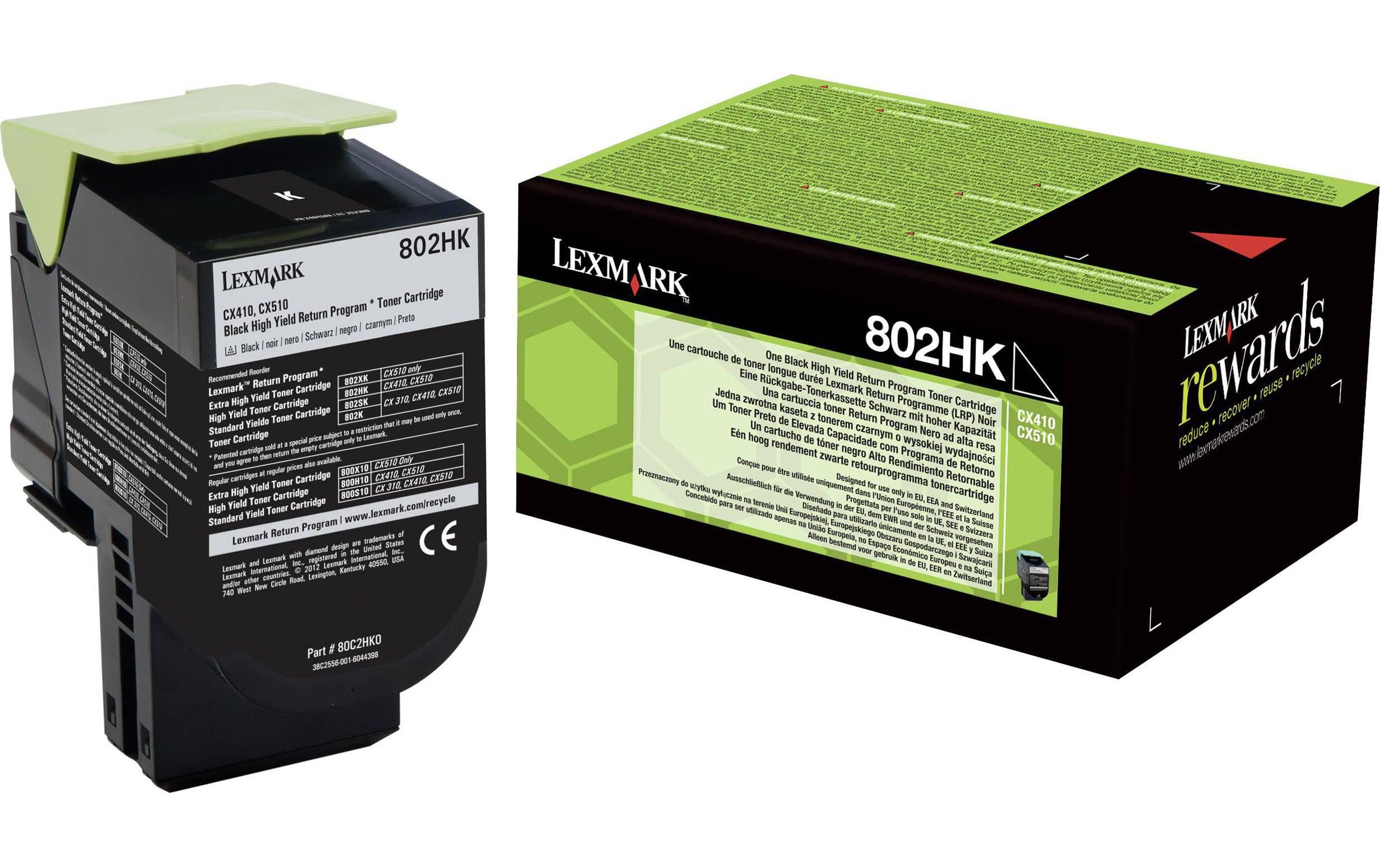 Toner Lexmark 80C2HK0 black, 2500 Seiten Lexmark CX410de