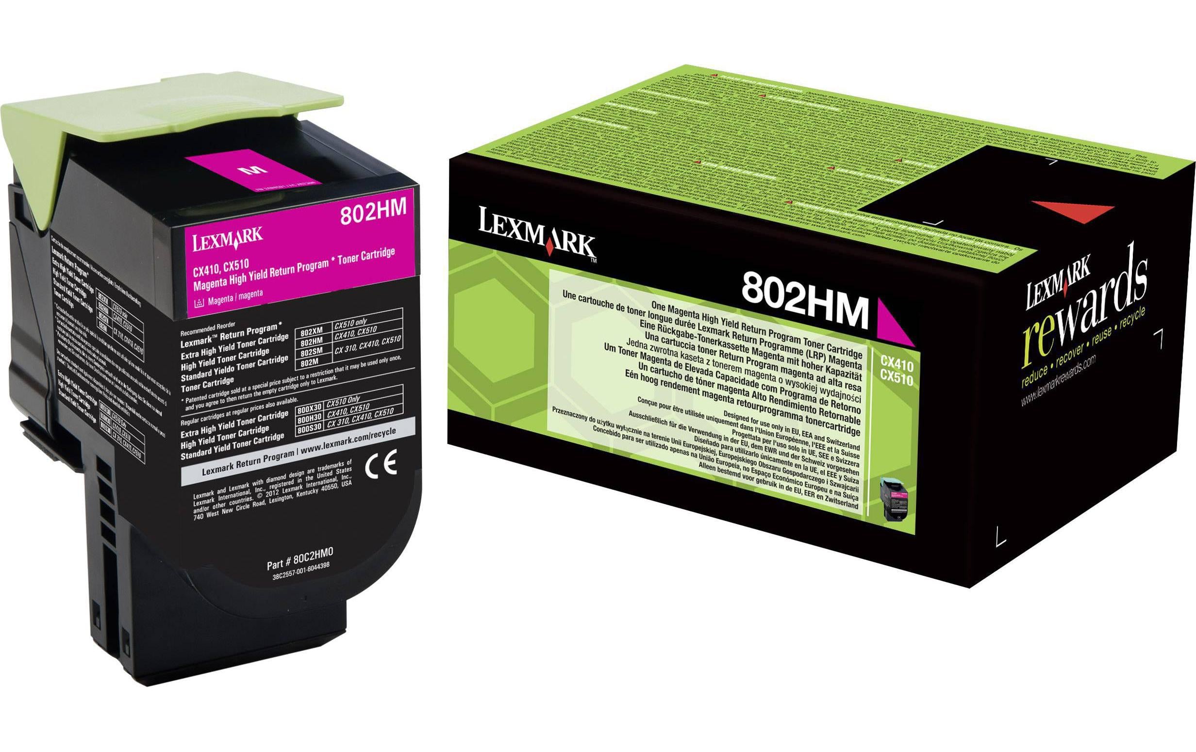 Toner Lexmark 80C2HM0 magenta, 2000 Seiten Lexmark CX410de