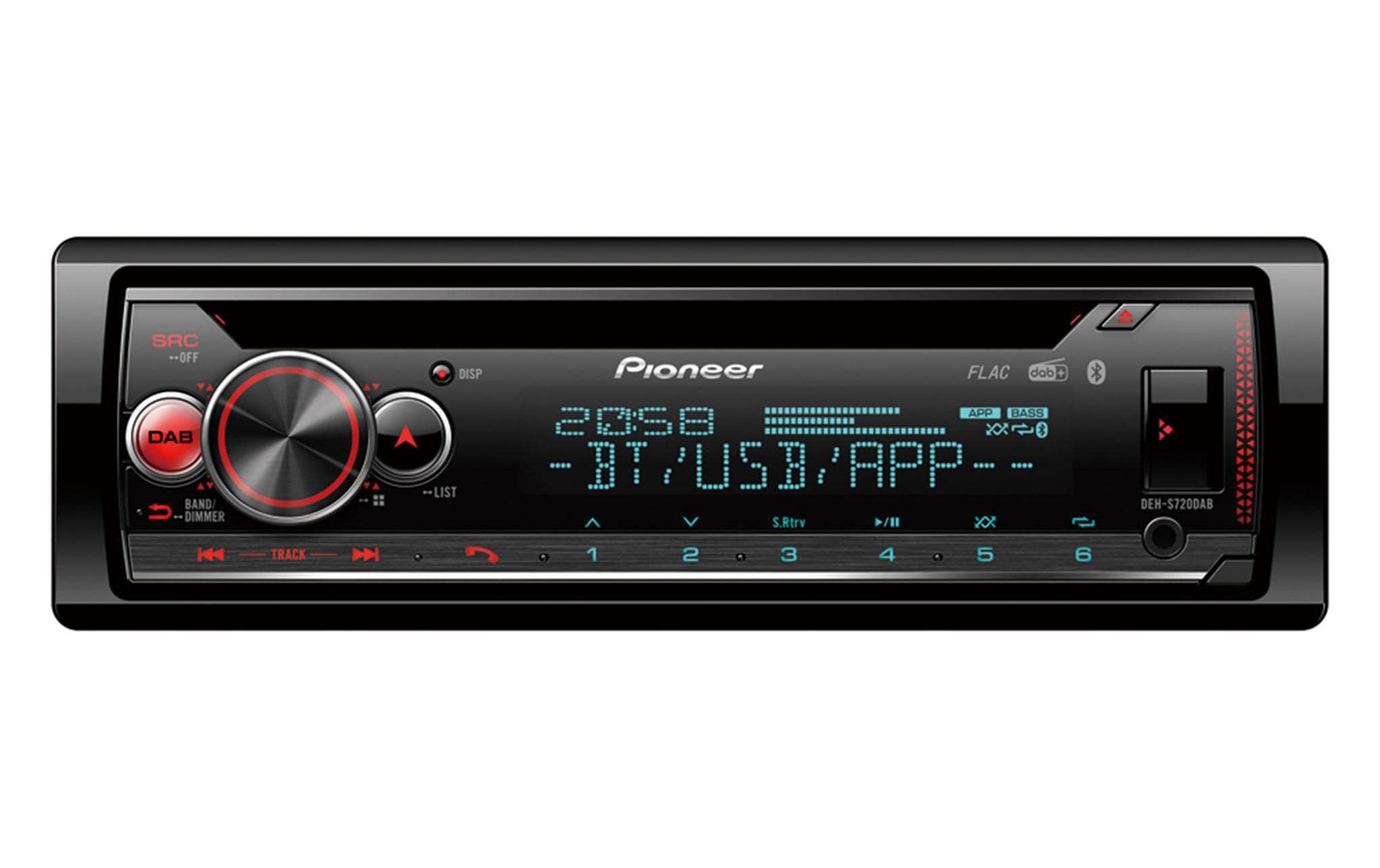 Pioneer CD-Tuner mit Bluetooth und DAB+ Tuner, inkl. DAB+ Antenne