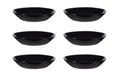 Arcoroc Pastateller Evolution 20cm 6tlg schwarz, 6 Stück, D: 20cm, Glas, H: 4cm