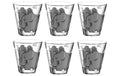 Leonardo Trinkglas Bambini 215ml Elefant 6er Set, D: 9cm, H: 9cm Vol: 215ml